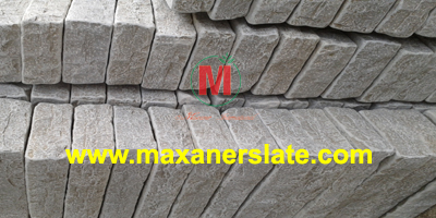 Blue limestone tumbled cobbles supplier from India.